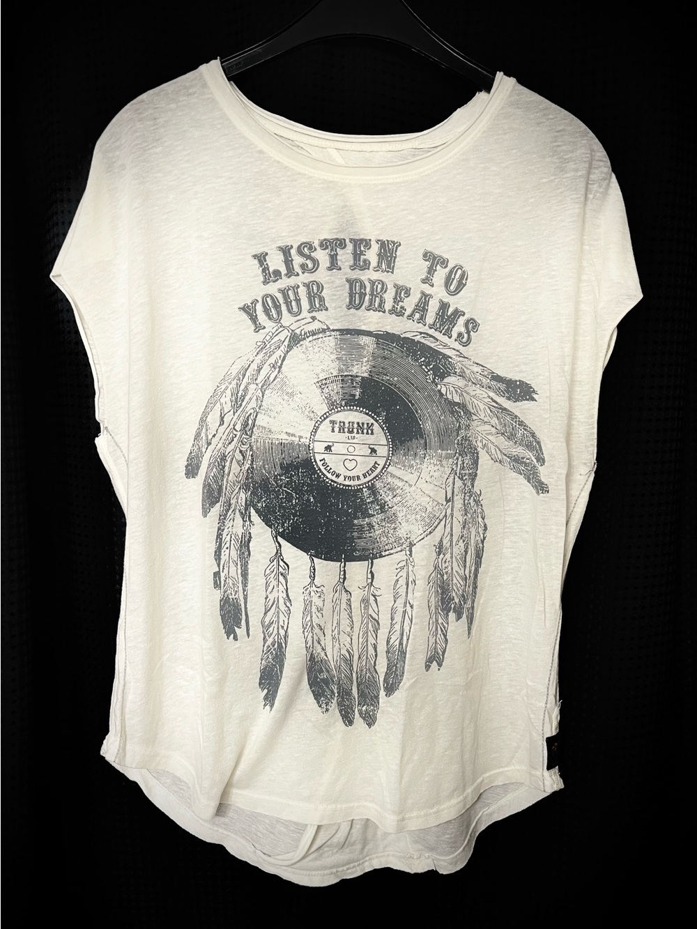 Trunk Ltd, vinyl dreamcatcher graphic, woman’s size medium